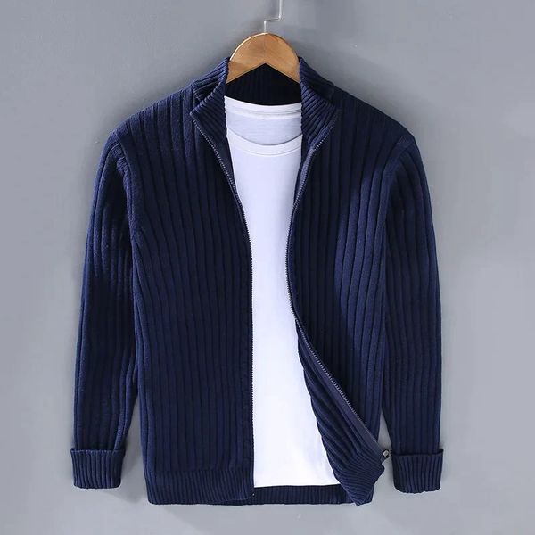 RAVELLO RIBBED ZIP CARDIGAN
