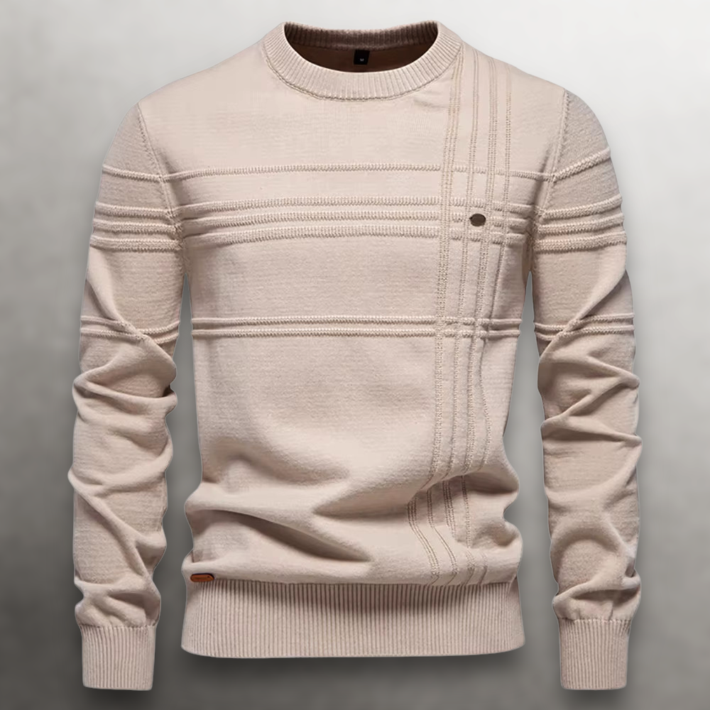 WEXLER GridWeave™ Cotton Sweater