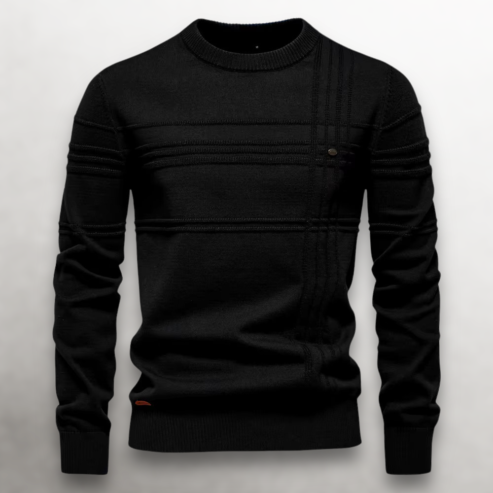 WEXLER GridWeave™ Cotton Sweater