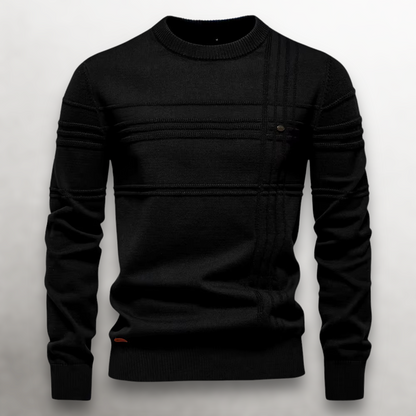 WEXLER GridWeave™ Cotton Sweater