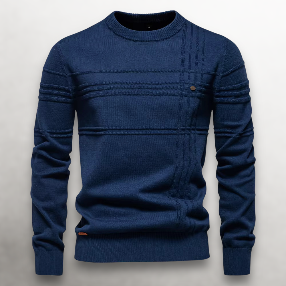 WEXLER GridWeave™ Cotton Sweater