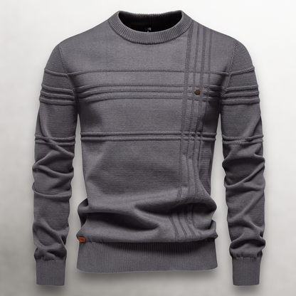 WEXLER GridWeave™ Cotton Sweater