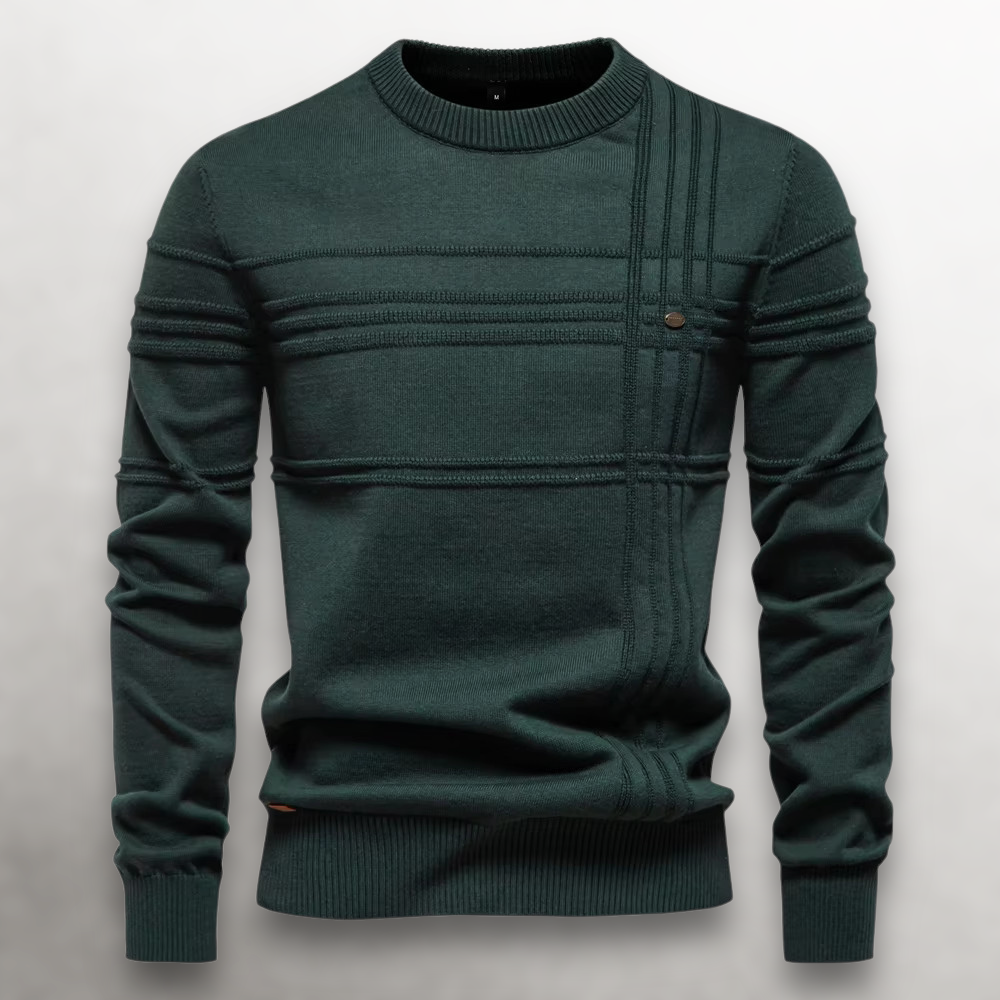 WEXLER GridWeave™ Cotton Sweater