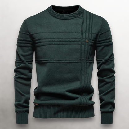 WEXLER GridWeave™ Cotton Sweater
