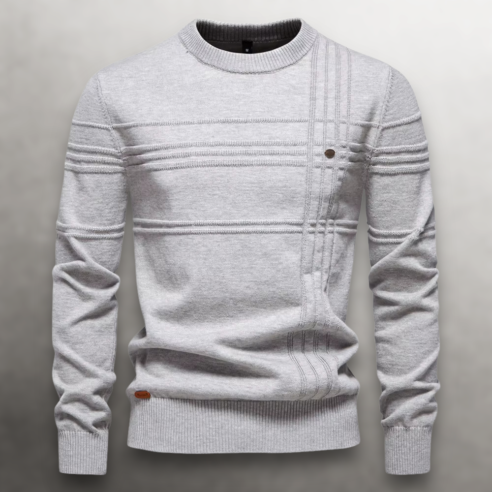 WEXLER GridWeave™ Cotton Sweater