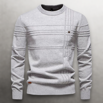 WEXLER GridWeave™ Cotton Sweater