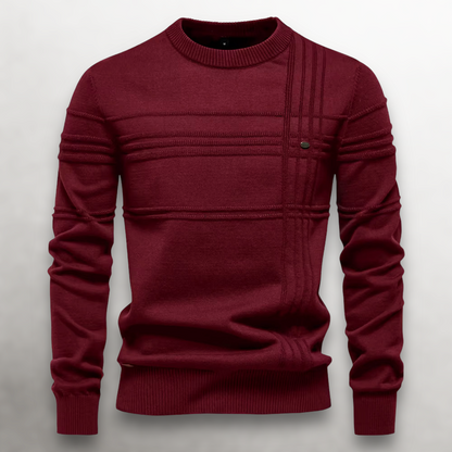 WEXLER GridWeave™ Cotton Sweater