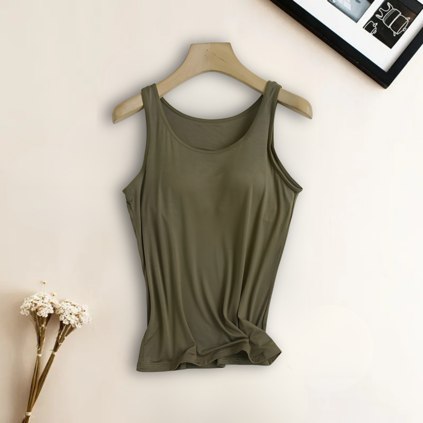 Built-In-Bra Tank Top