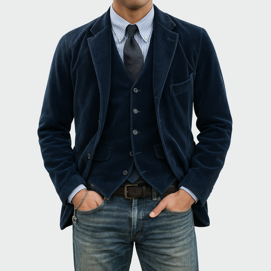 WEXLER Sartoria™ | 2-Piece Suit: Velvet Blazer and Vest