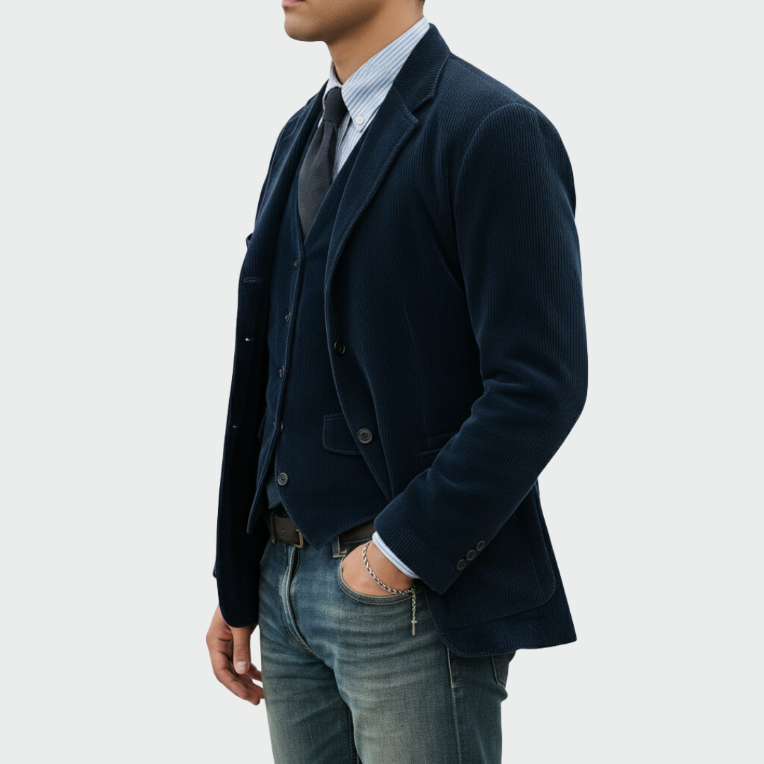WEXLER Sartoria™ | 2-Piece Suit: Velvet Blazer and Vest